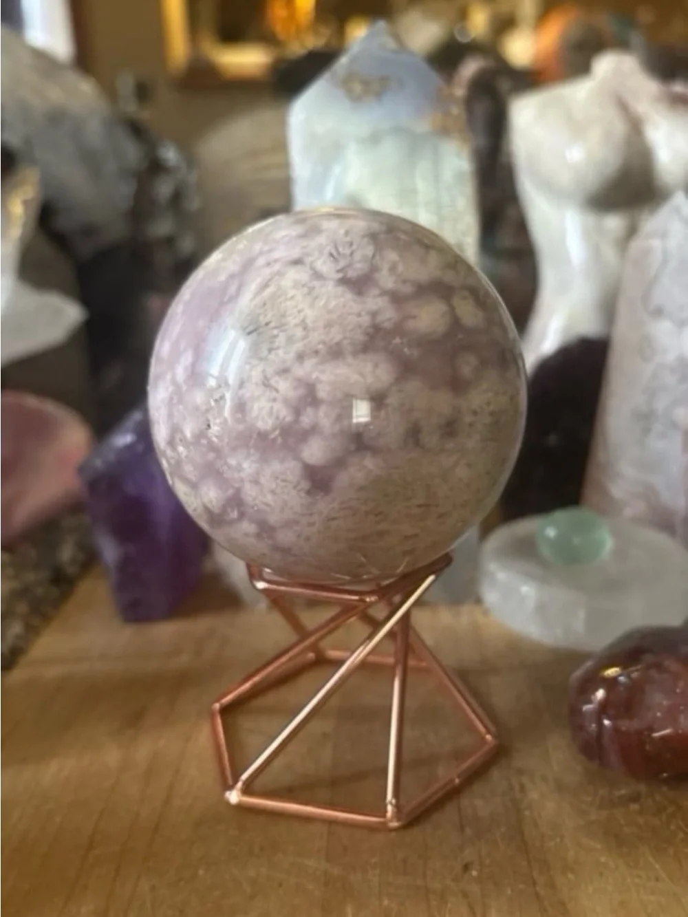 Pink Amethyst Sphere